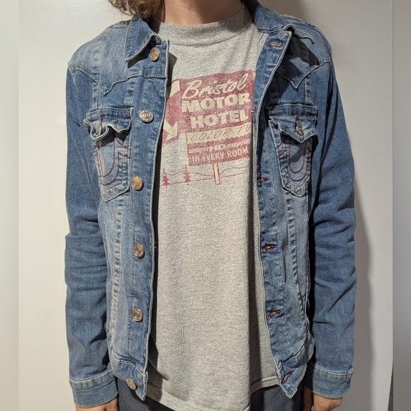 True Religion Denim Jacket Medium - Picture 3 of 4